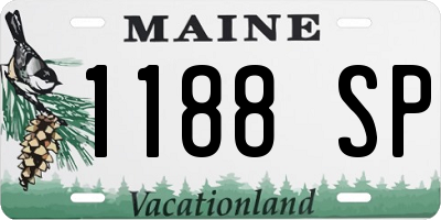 ME license plate 1188SP