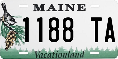 ME license plate 1188TA