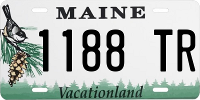 ME license plate 1188TR