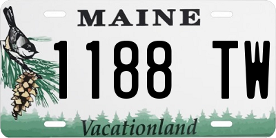 ME license plate 1188TW