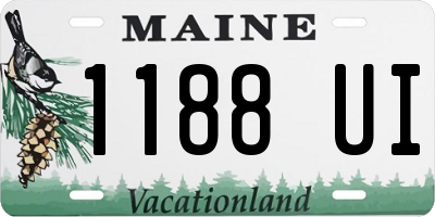 ME license plate 1188UI