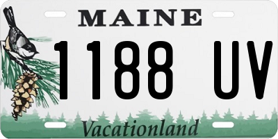 ME license plate 1188UV