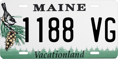 ME license plate 1188VG