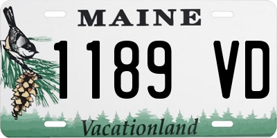 ME license plate 1189VD