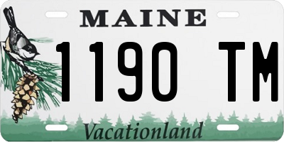 ME license plate 1190TM