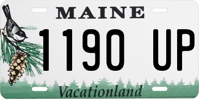 ME license plate 1190UP