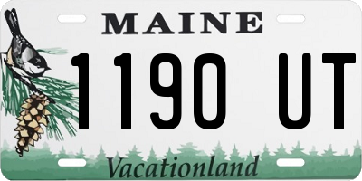 ME license plate 1190UT