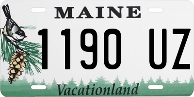 ME license plate 1190UZ