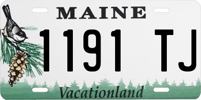 ME license plate 1191TJ