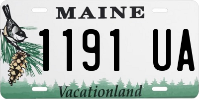 ME license plate 1191UA
