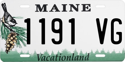 ME license plate 1191VG