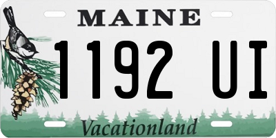ME license plate 1192UI