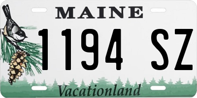 ME license plate 1194SZ