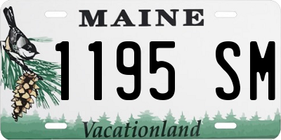 ME license plate 1195SM