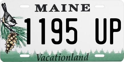 ME license plate 1195UP