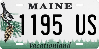ME license plate 1195US