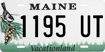 ME license plate 1195UT