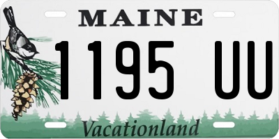 ME license plate 1195UU