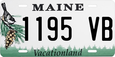 ME license plate 1195VB