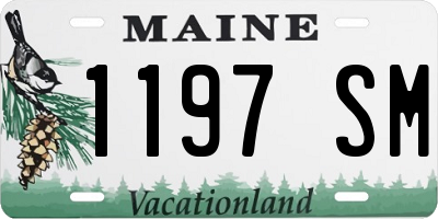 ME license plate 1197SM
