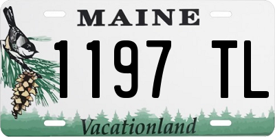 ME license plate 1197TL