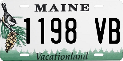 ME license plate 1198VB