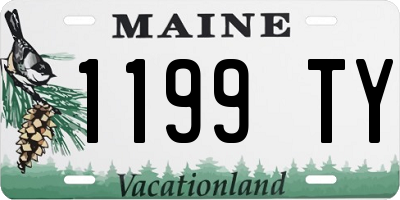 ME license plate 1199TY