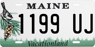 ME license plate 1199UJ