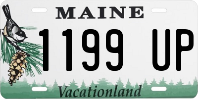 ME license plate 1199UP