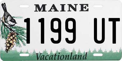 ME license plate 1199UT