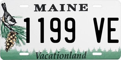 ME license plate 1199VE
