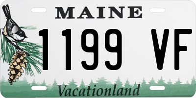 ME license plate 1199VF