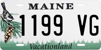 ME license plate 1199VG