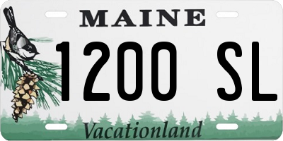 ME license plate 1200SL