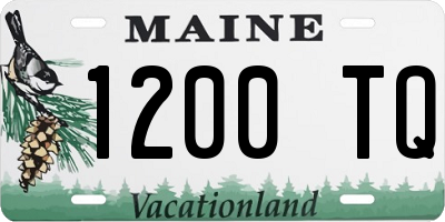 ME license plate 1200TQ