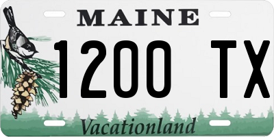 ME license plate 1200TX