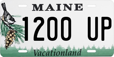 ME license plate 1200UP