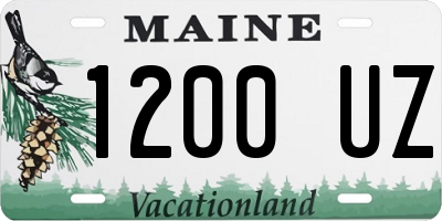 ME license plate 1200UZ