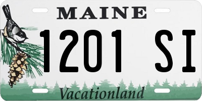 ME license plate 1201SI