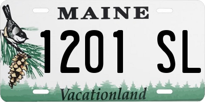 ME license plate 1201SL