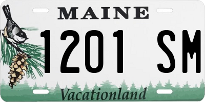 ME license plate 1201SM
