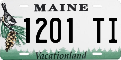 ME license plate 1201TI