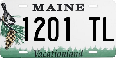 ME license plate 1201TL