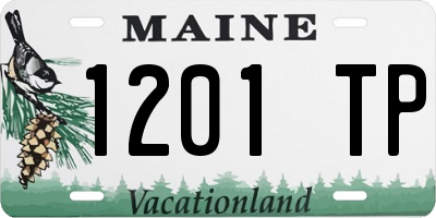 ME license plate 1201TP