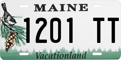 ME license plate 1201TT