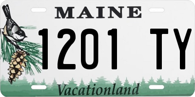 ME license plate 1201TY