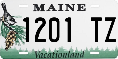 ME license plate 1201TZ