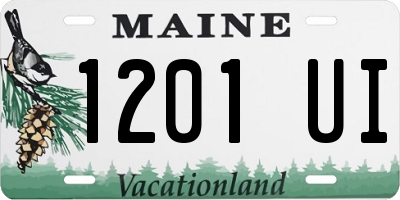 ME license plate 1201UI