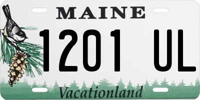 ME license plate 1201UL