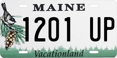 ME license plate 1201UP